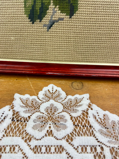 Framed Petit Point Roses