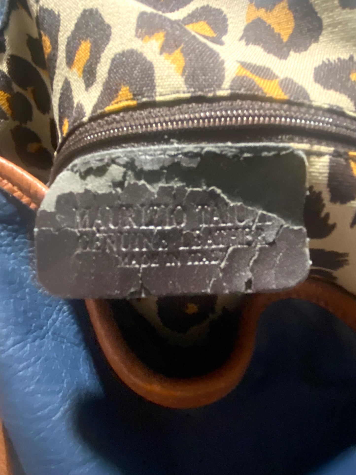 Vintage Maurizio Taiuti Leather Tote Bag