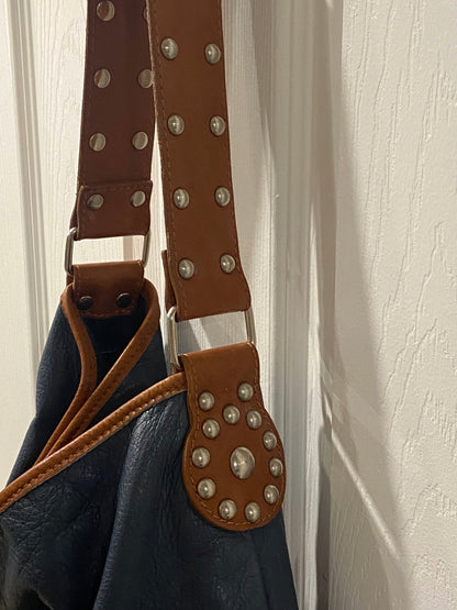 Vintage Maurizio Taiuti Leather Tote Bag