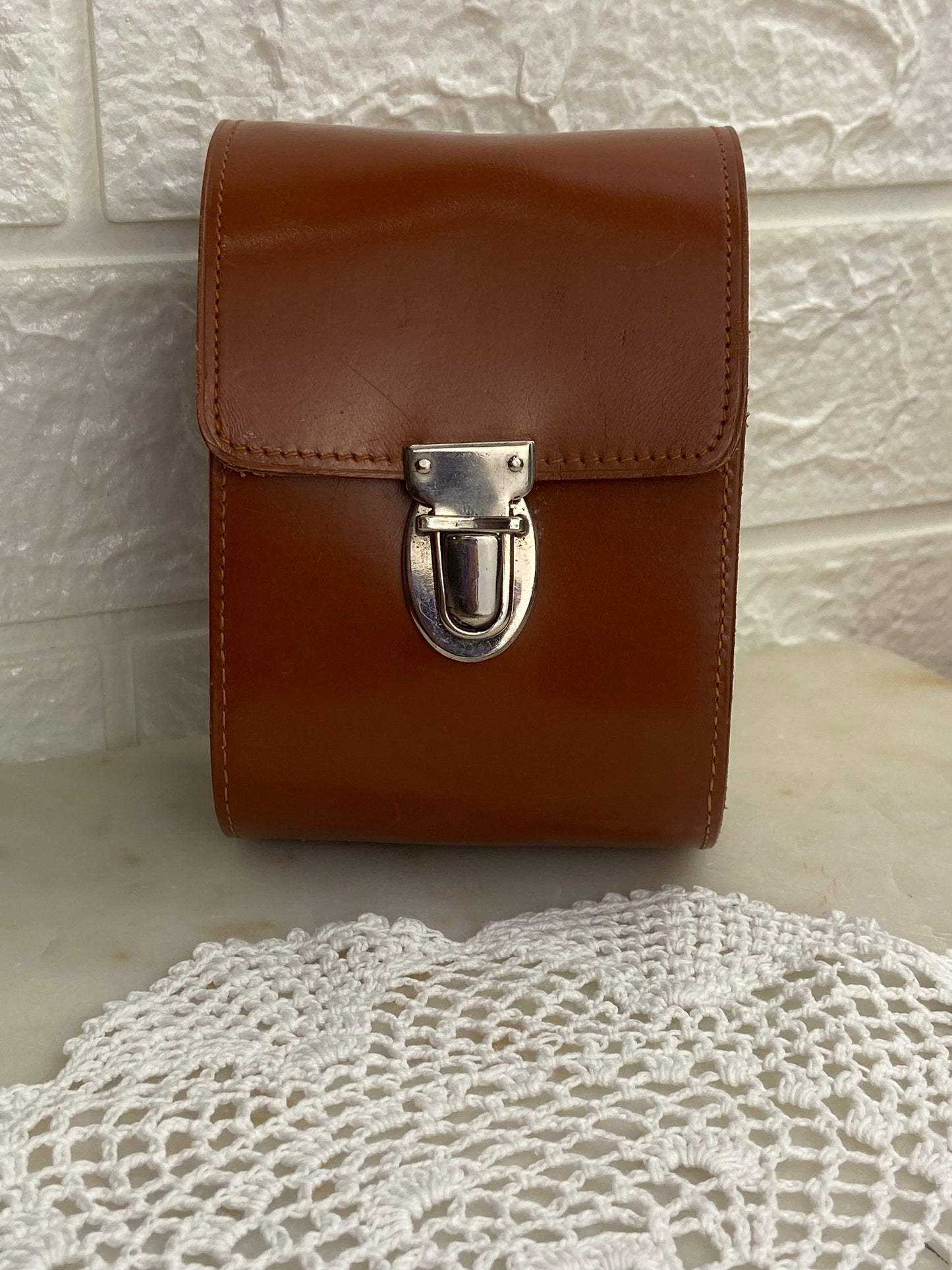 Brush & Comb Set in Leather Case