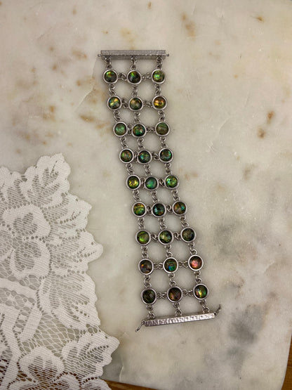 Metal and Glass Multi-Strand Bracelet with Magnetic Clasp by Lucky Brand