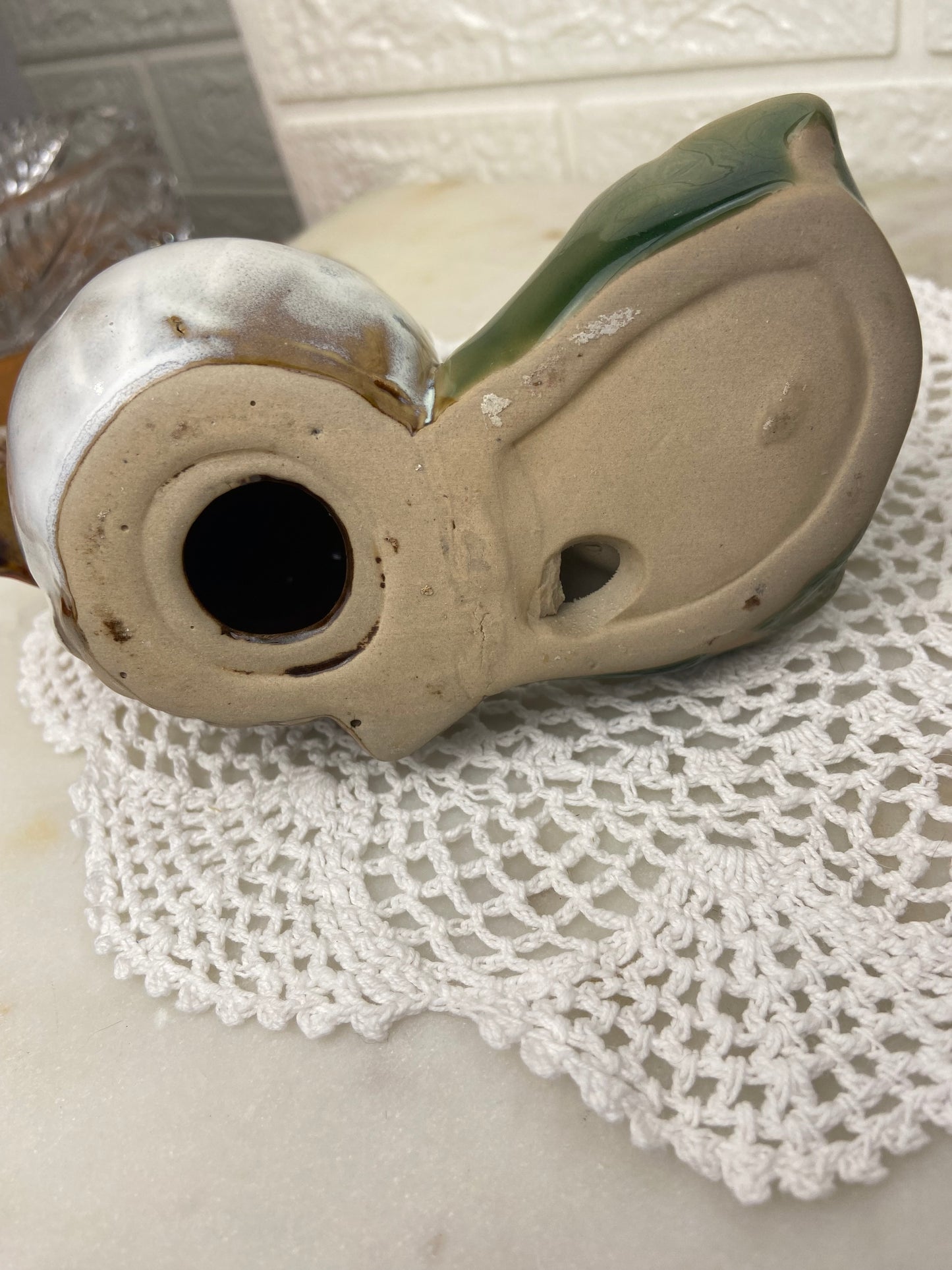 Ceramic Bird on a Pinecone Tealight Holder