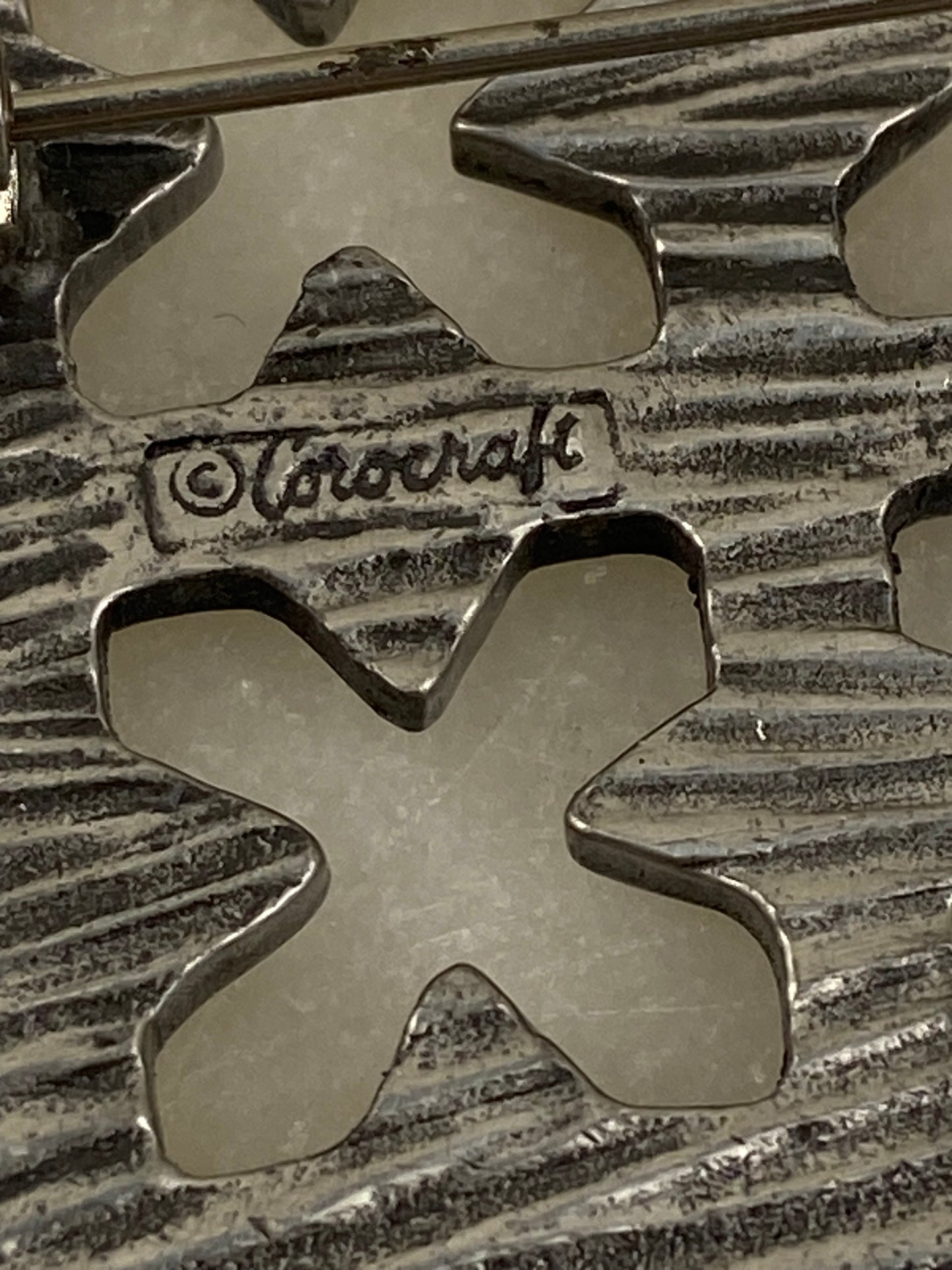 Modernist MCM Designer Brooch by Corocraft