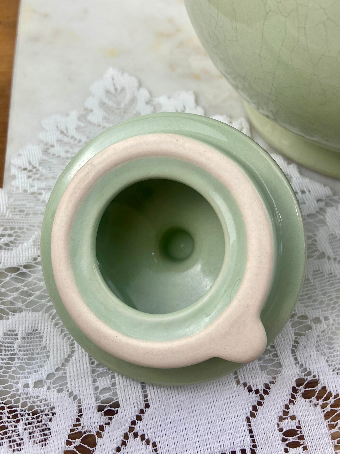 Sea foam Green Ceramic Teapot by Betty Singer | 64 oz