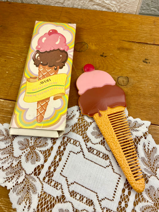 Vintage Avon | Hard Plastic Ice Cream Comb with Original Box