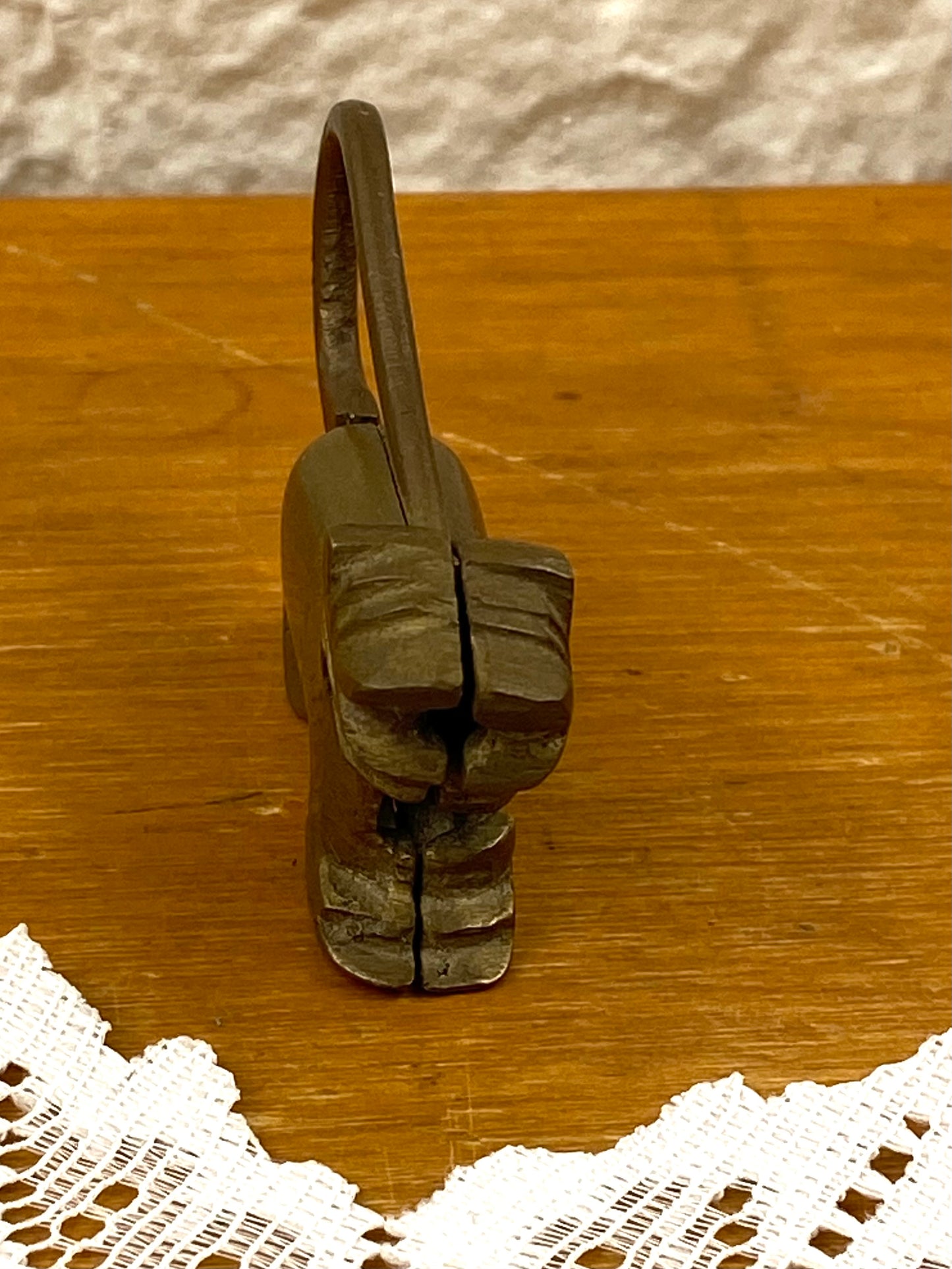 1930s Foo Dog Brass Padlock