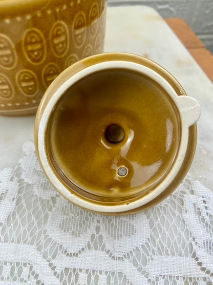 7.5” Ceramic MCM Coffee Pot | Butterscotch Glaze