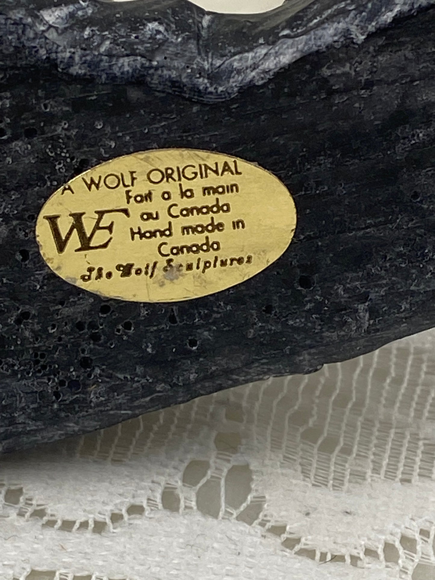 Wolf Original Stone Composite Beaver Sculpture