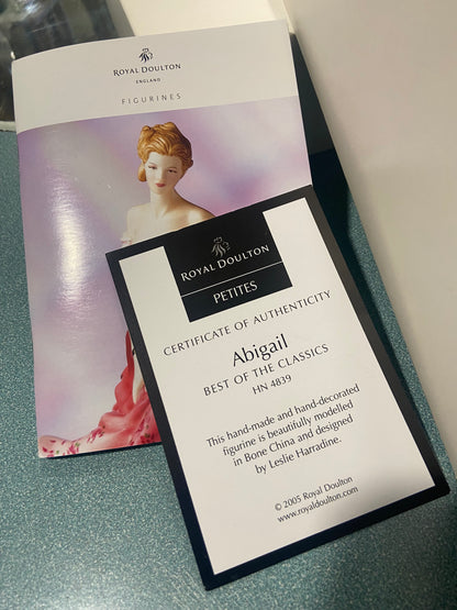 Porcelain Figurine, ‘Abigail’ by Royal Doulton in Original Box