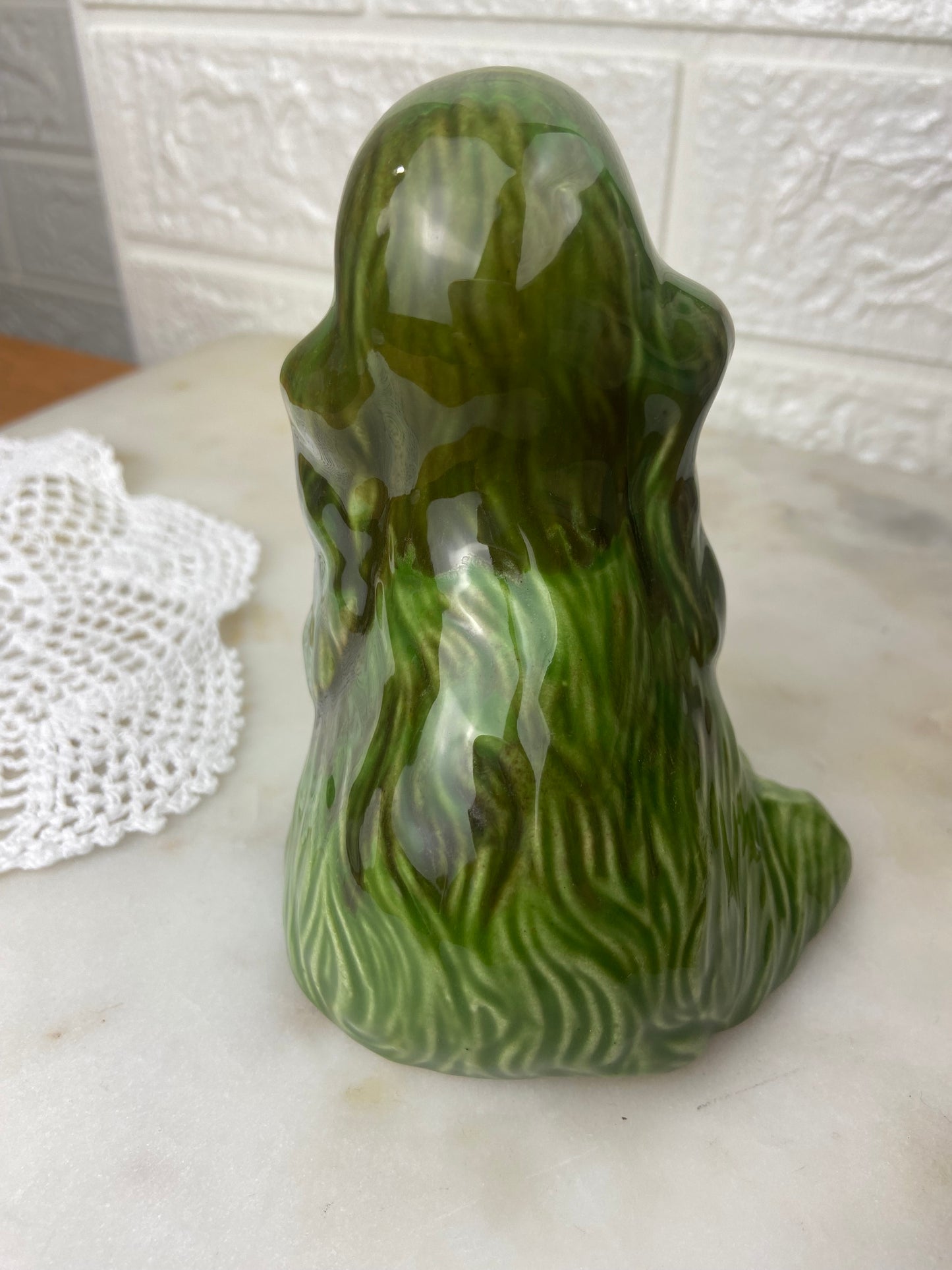 Green Porcelain Cocker spaniel