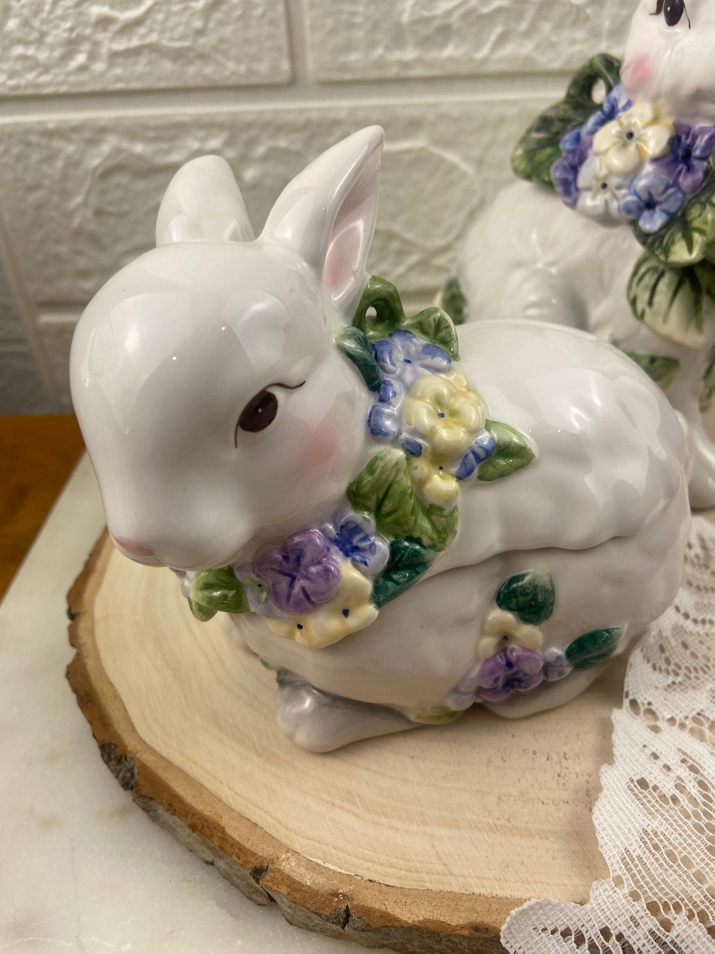 4” Porcelain Bunny | Lidded Container