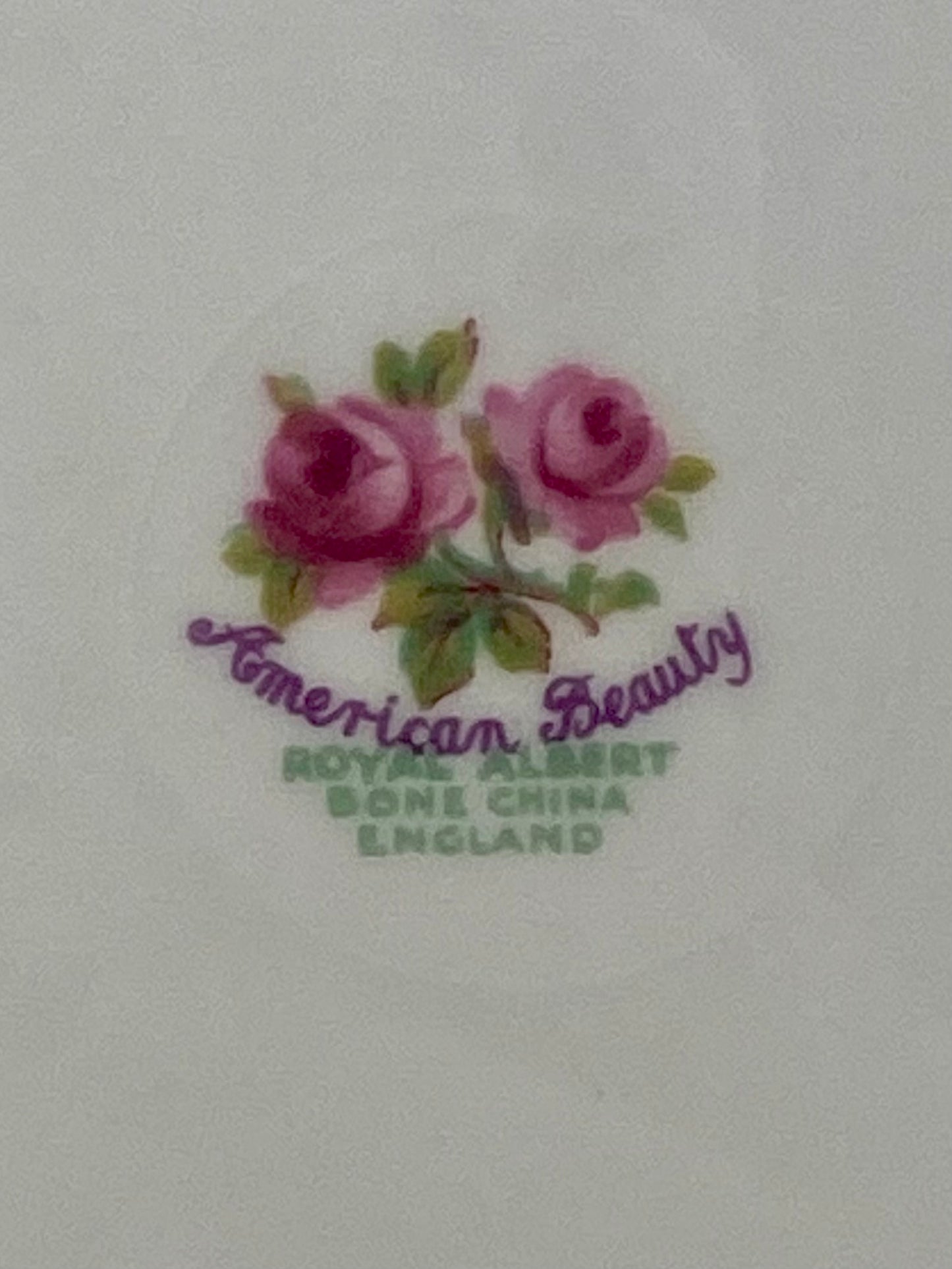 10.5” Royal Albert Porcelain Dinner Plate | American Beauty Pattern