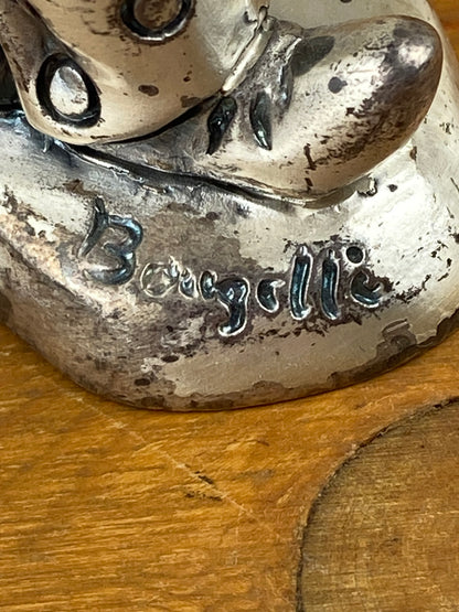 Silver Plated Clown Figurine by Bongelli | Musician