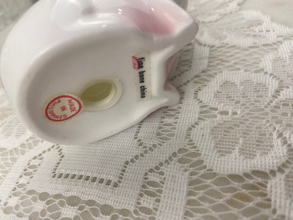 Pair of White and Pink Pigs | Salt & Pepper Shakers