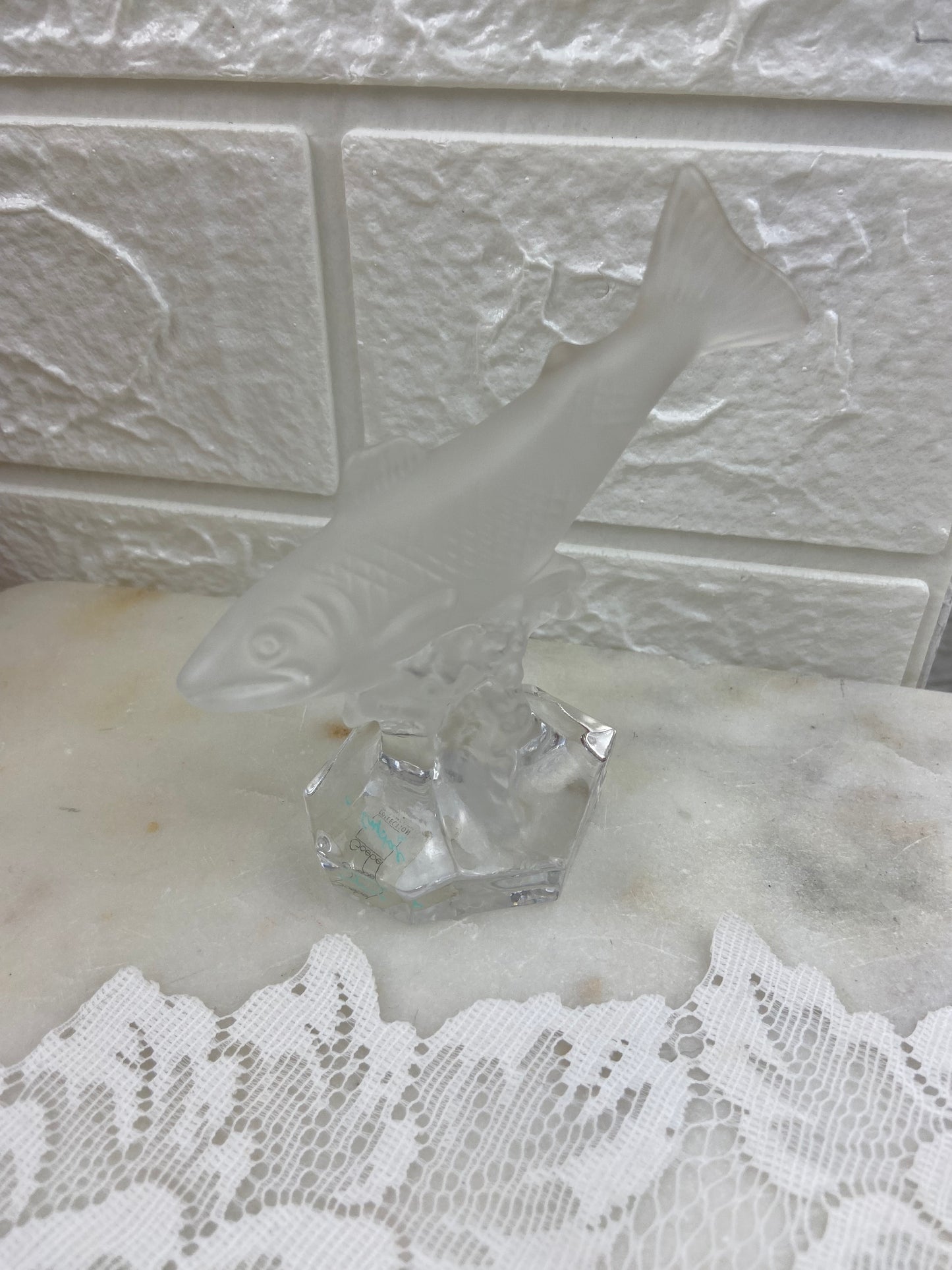 Crystal Fish Paper Weight by Goebel, Germany