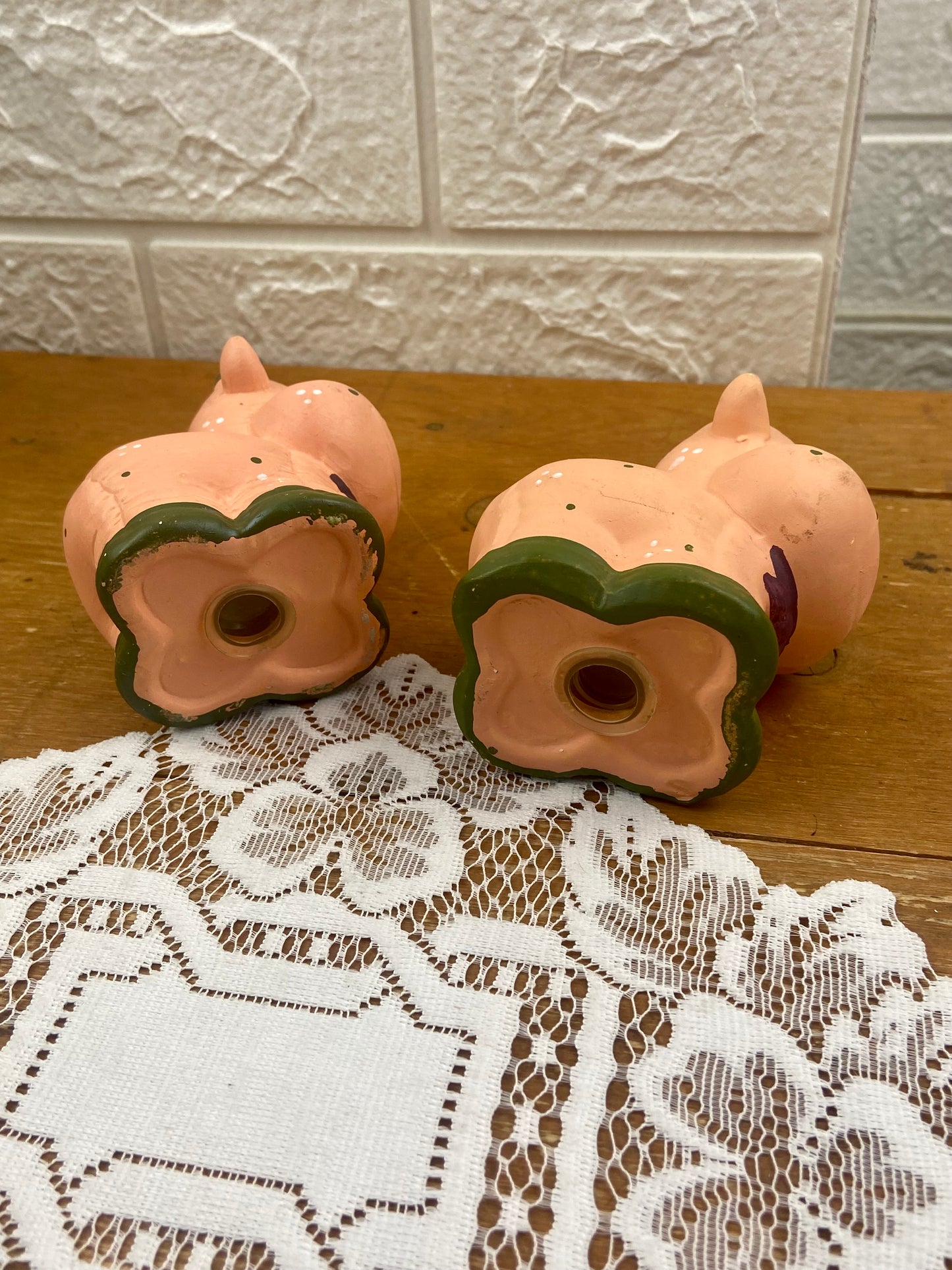 Pair of Teracotta Cows | Novelty Salt & Pepper Shakers