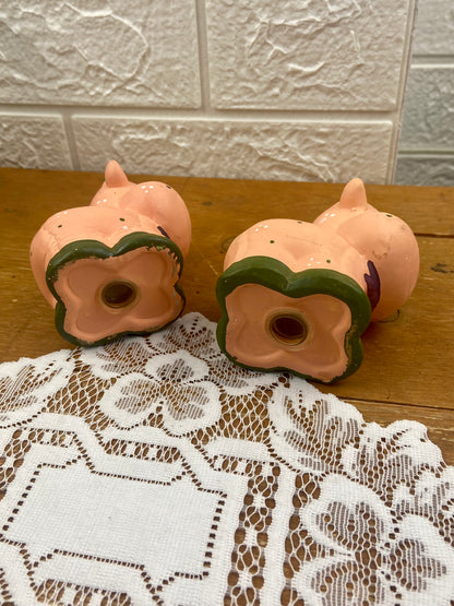 Pair of Teracotta Cows | Novelty Salt & Pepper Shakers