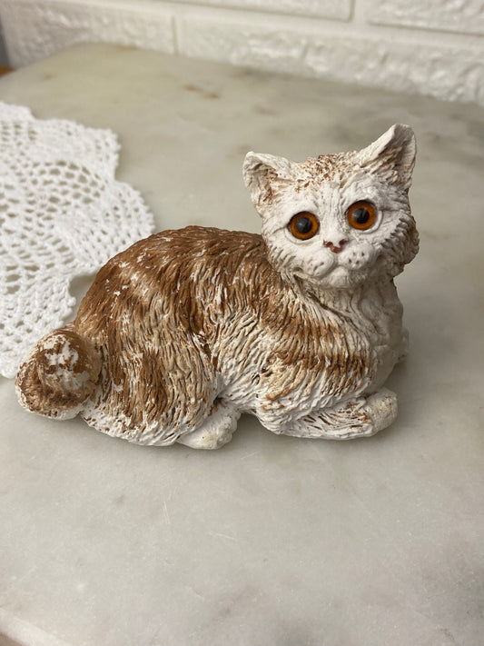 Textured Chalkware Cat