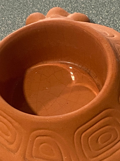 Retired Terracotta Tea Light Votive by Partylite | Turtle Frog Snail