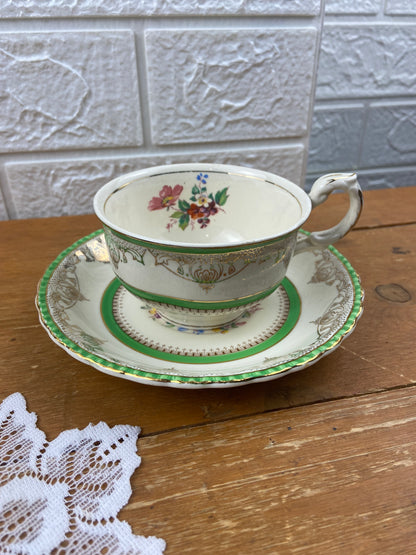 Porcelain Teacup & Saucer set by W.H. Grindley