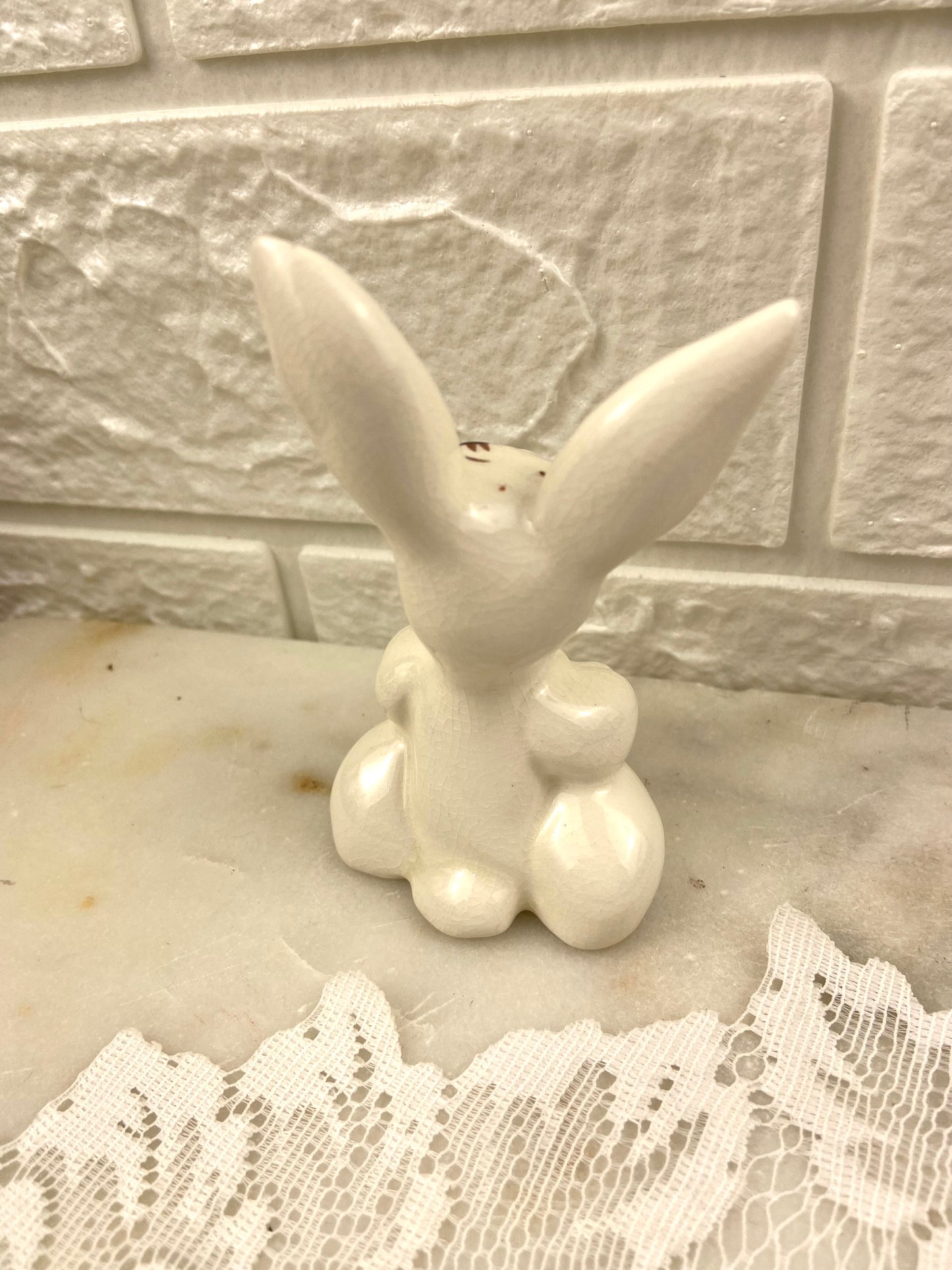 Small Porcelain Hand Painted Hare/Bunny Figurine