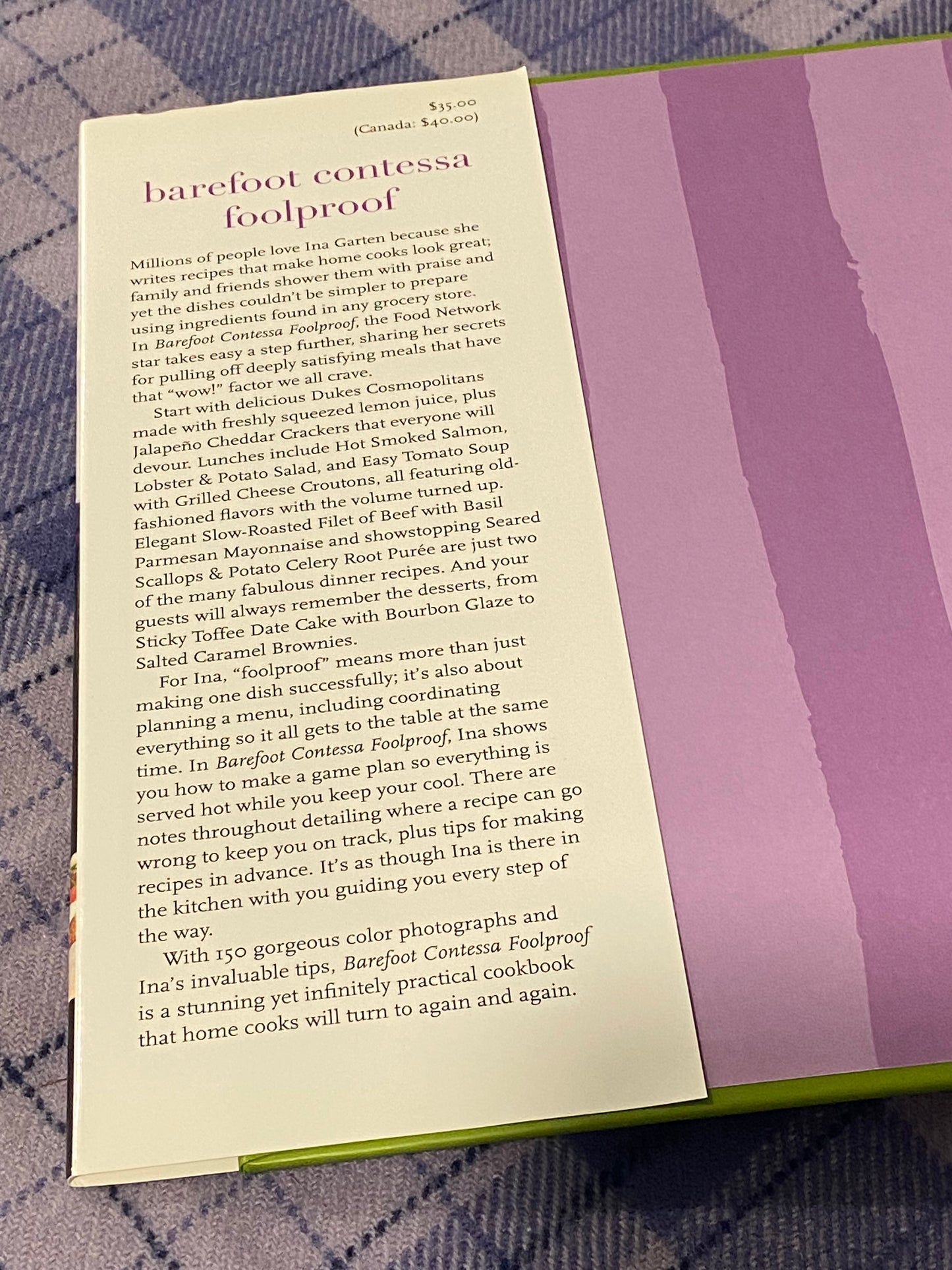 Barefoot Contessa Foolproof by Ina Garten | Hardcover Recipe Book
