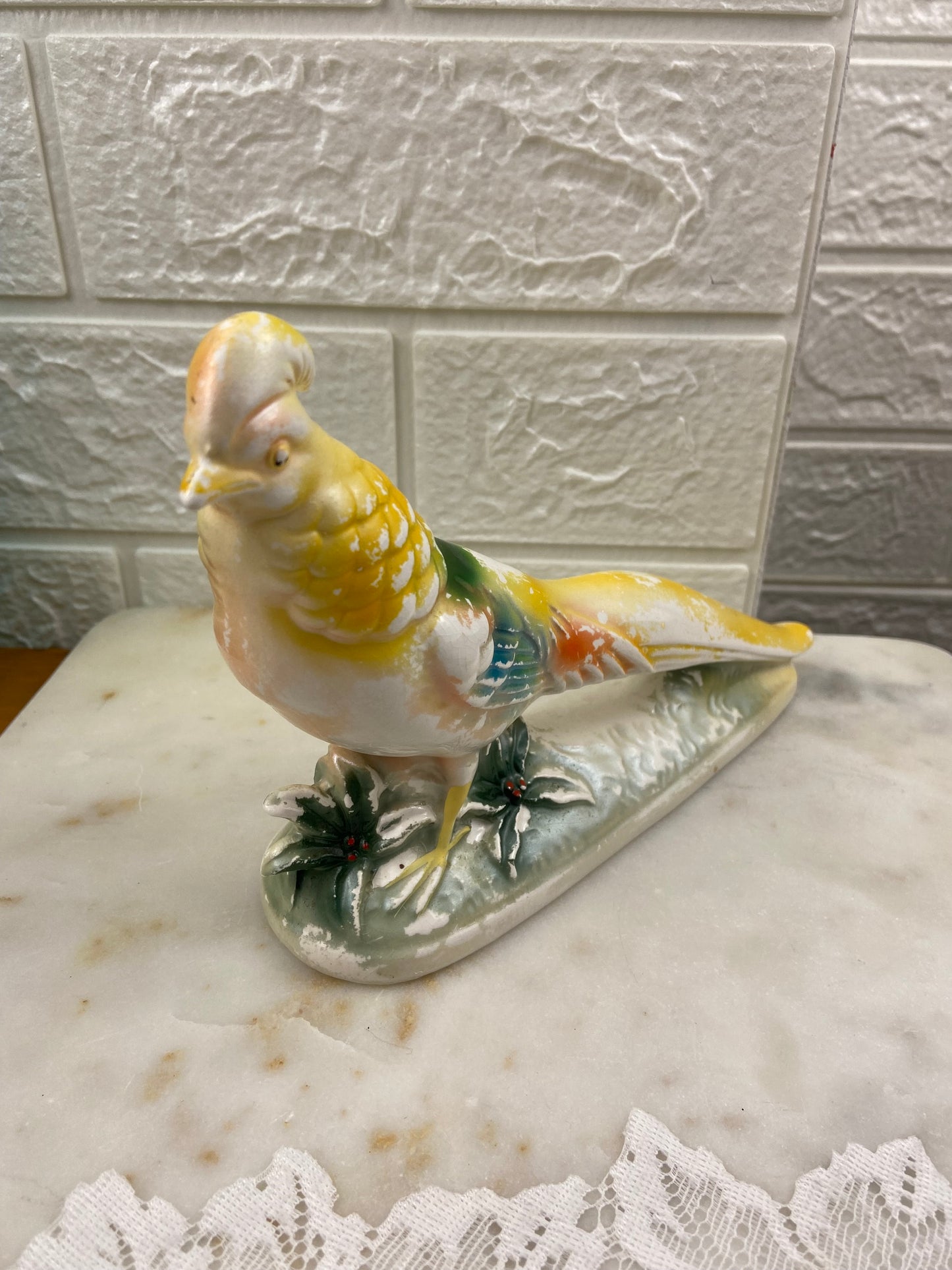 Rare Hand Painted Porcelain Bird #2