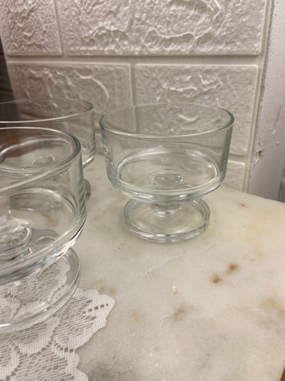 Set of 3 x Parigi Italian Glass Dessert Glasses