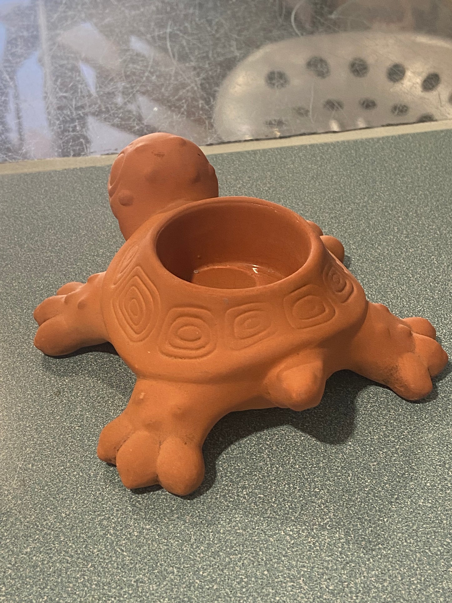 Retired Terracotta Tea Light Votive by Partylite | Turtle Frog Snail