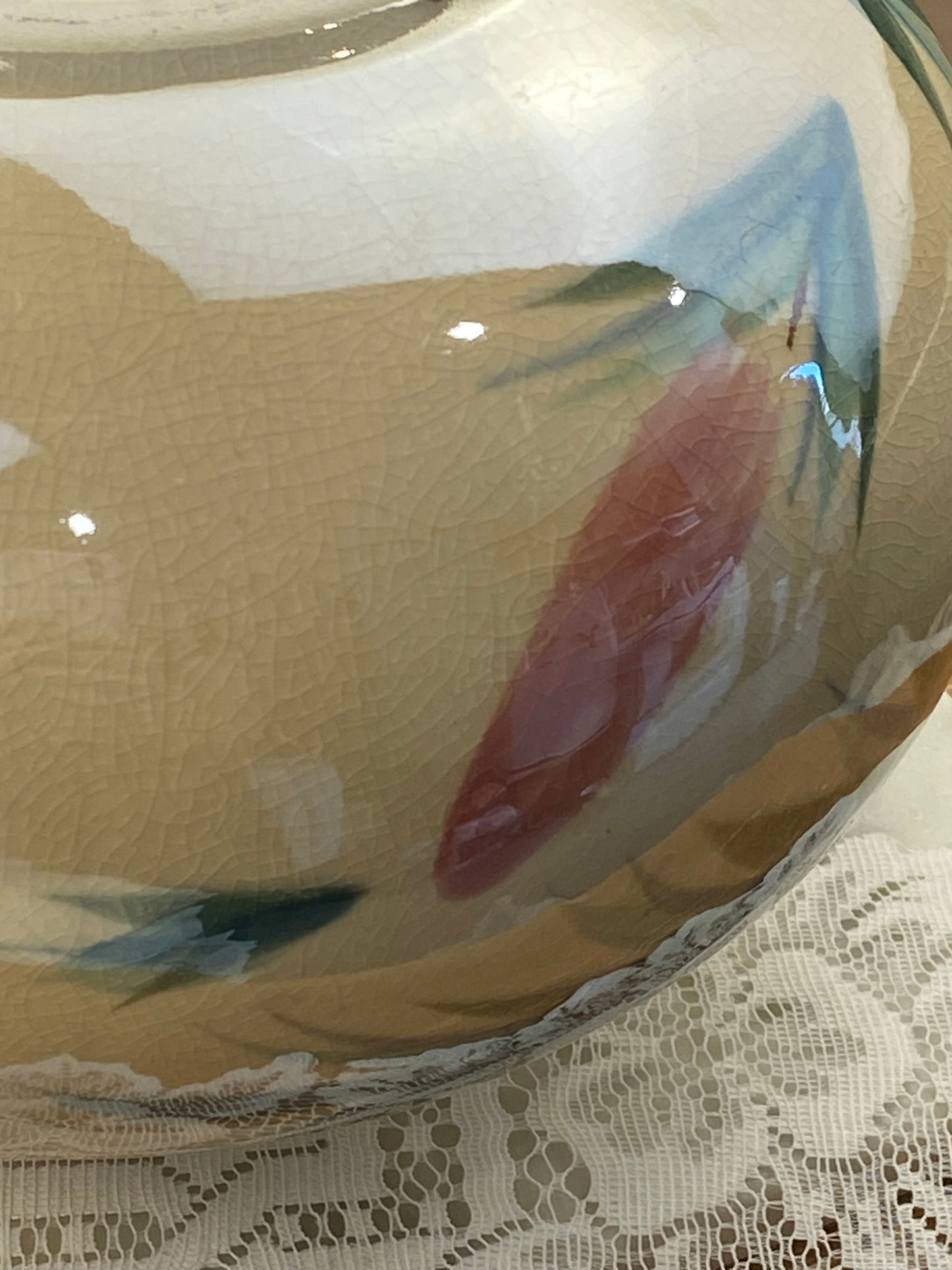 Glossy Squat Round Vase by Laurentian Pottery