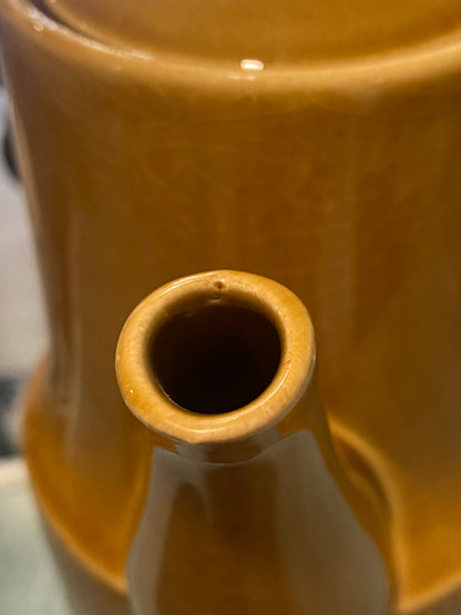 7.5” Ceramic MCM Coffee Pot | Butterscotch Glaze