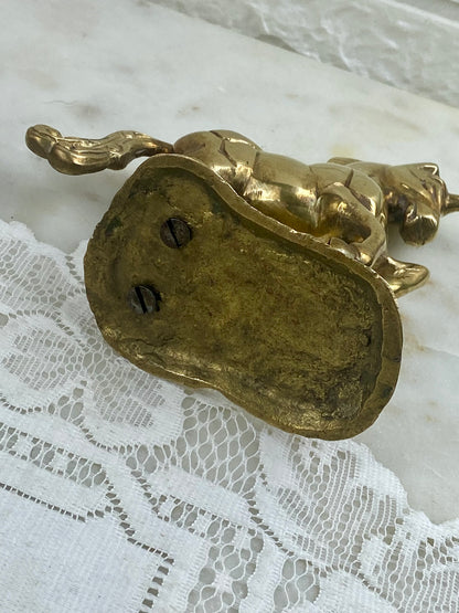 Polished Brass Unicorn Figurine