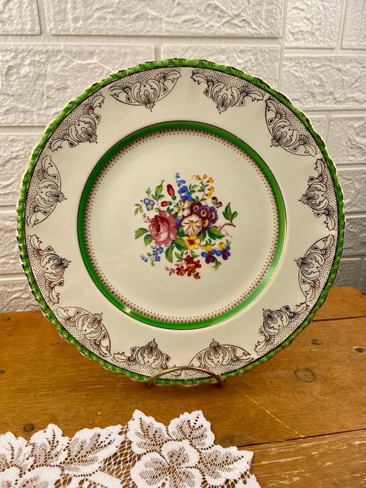 Vintage Porcelain Dinner Plate 10” by W.H. Grindley