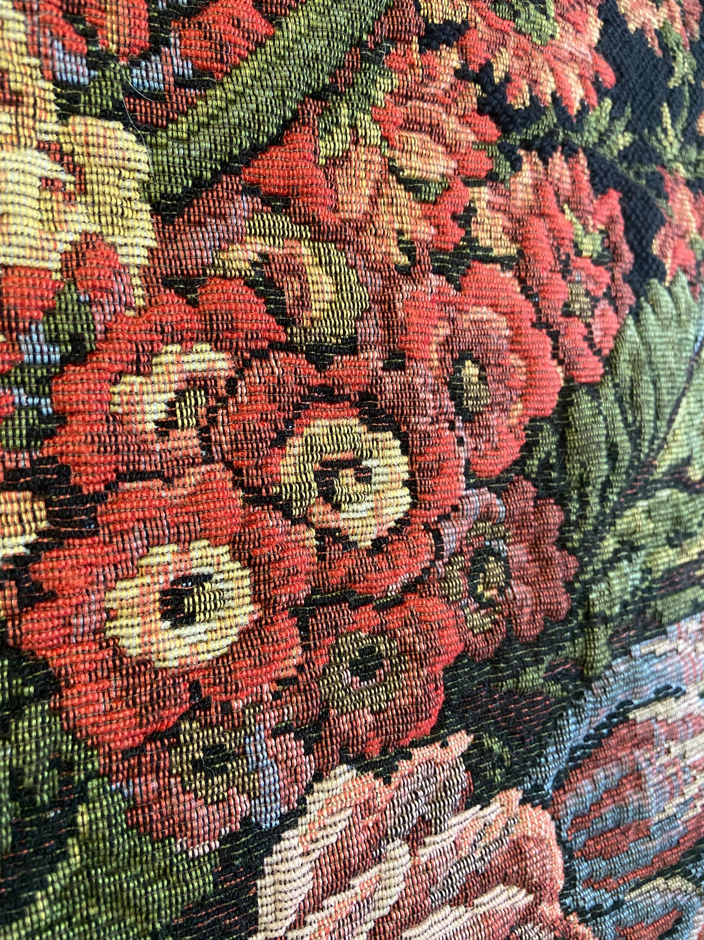'Brussels Bouquet' by Baroque Painter Jan Davidsz de Heem; Large Tapestry with Wooden Rod