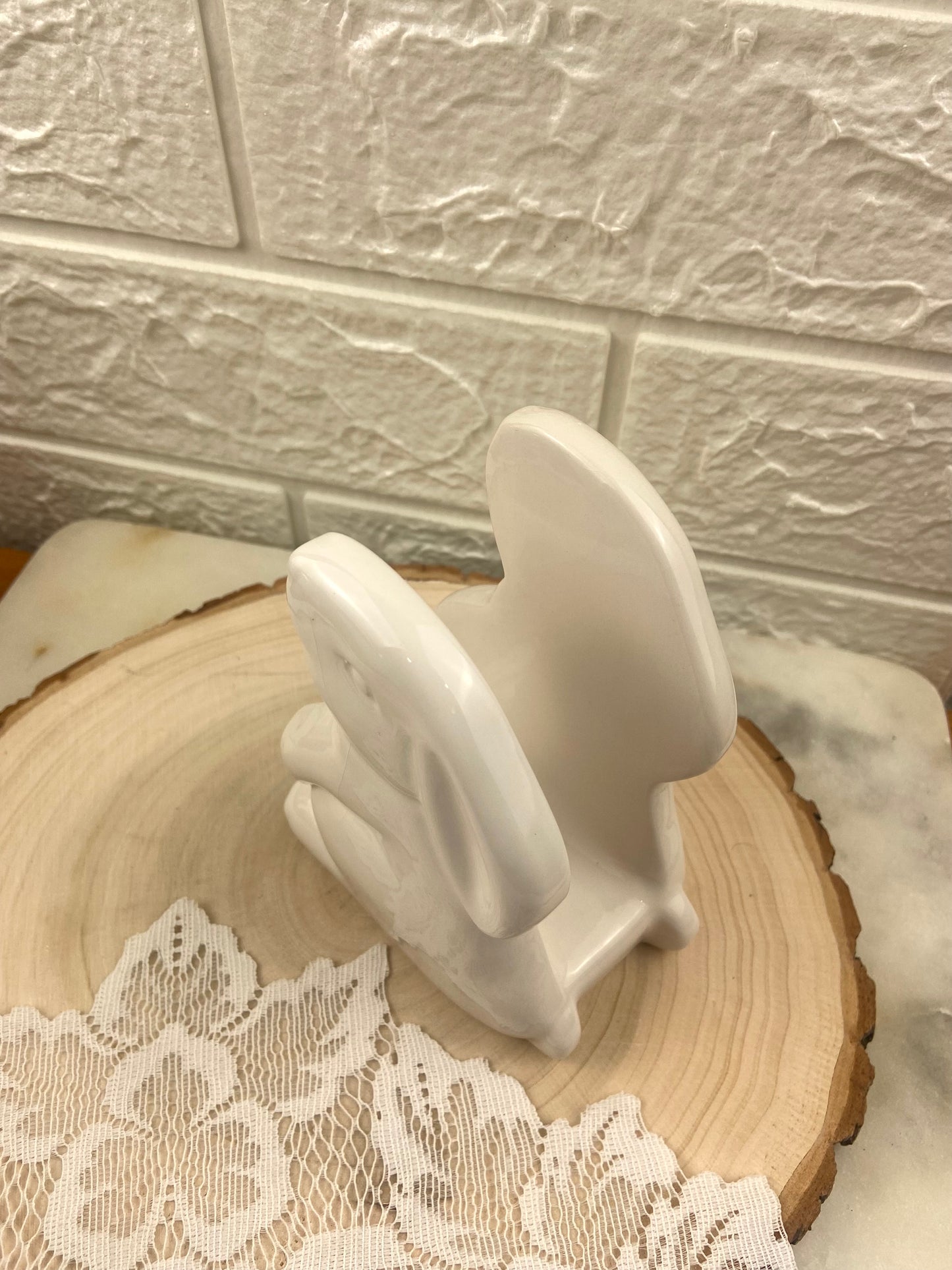 Porcelain Bunny Napkin Holder