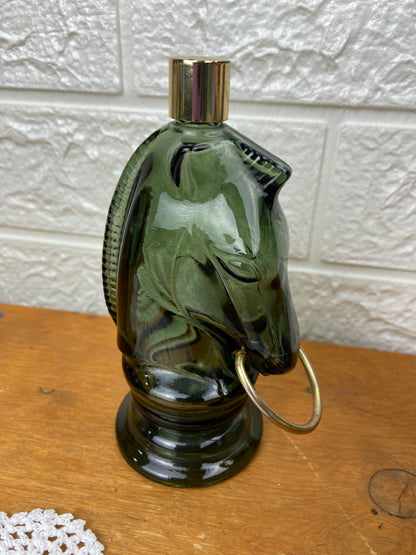 Vintage Avon | Glass Horse Head; Aftershave Decanter (Empty)
