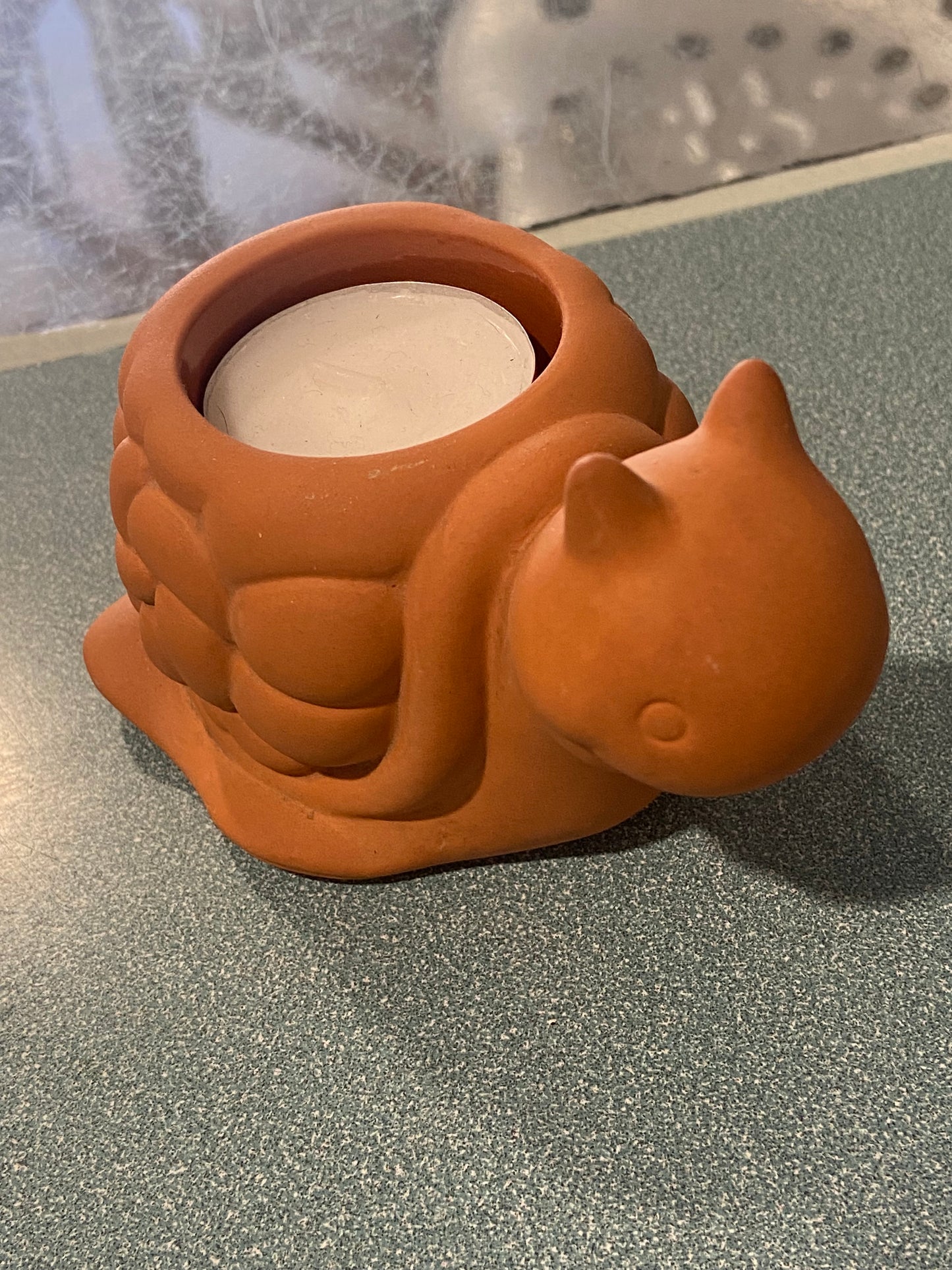 Retired Terracotta Tea Light Votive by Partylite | Turtle Frog Snail