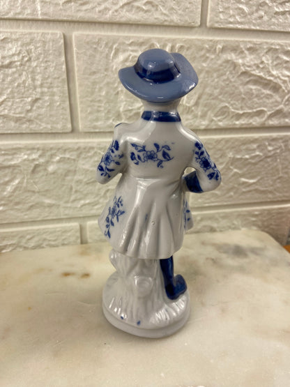 Porcelain Minstrel Figurine 7”