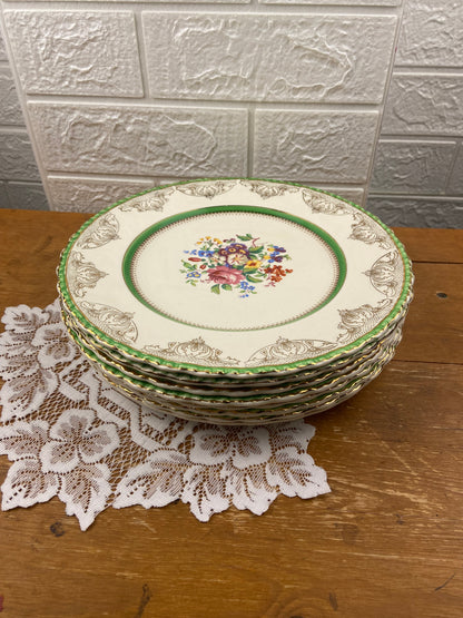 Antique Porcelain Dinner Plate 10” by W.H. Grindley | Rosemere Pattern