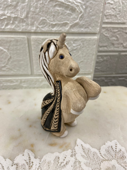 Handmade Clay Unicorn Sculpture by Artesania Rinconada