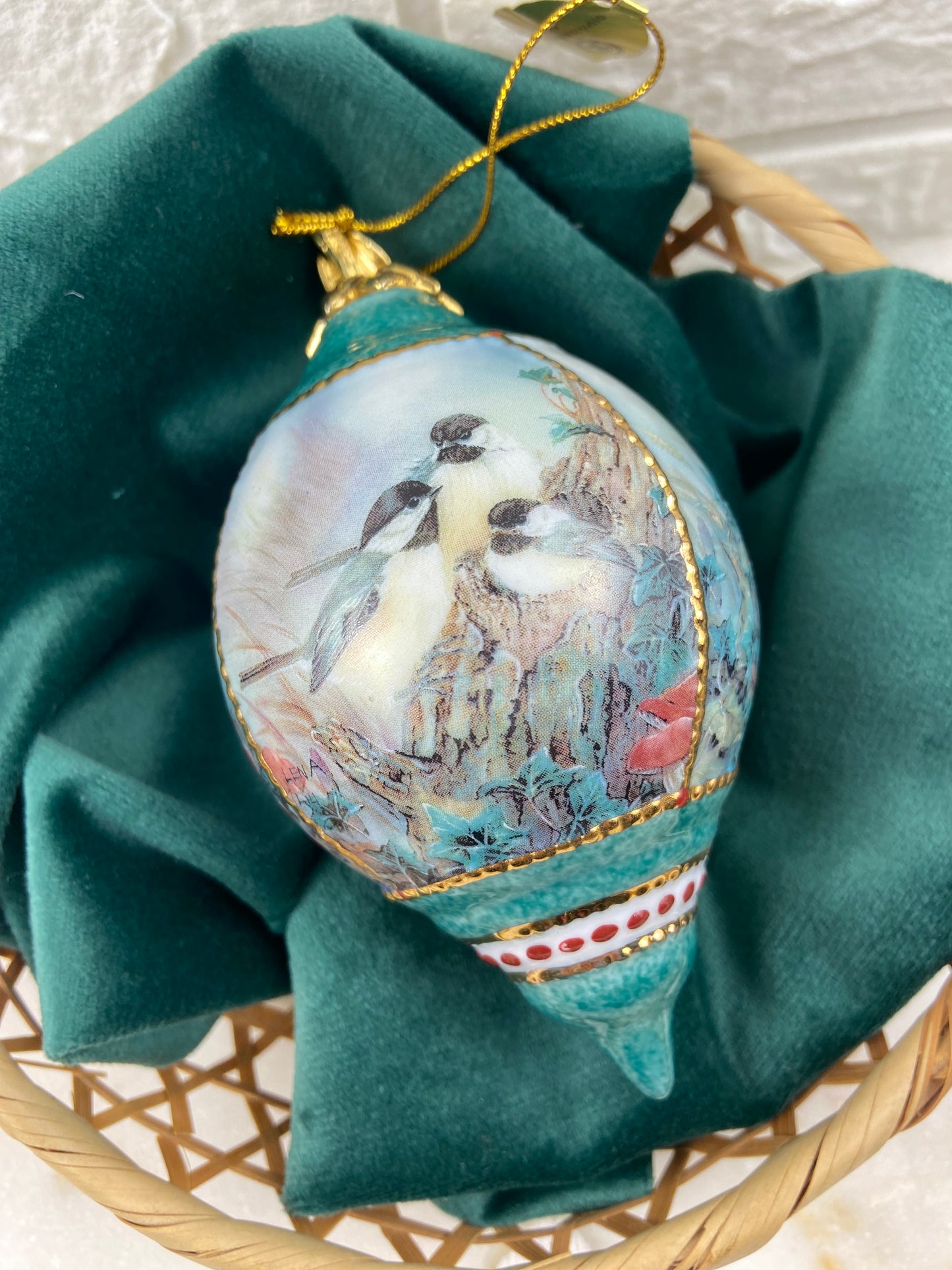 Hand Painted Porcelain Hanging Ornaments by Lena Liu | ‘Nature’s Poetry’ Collection