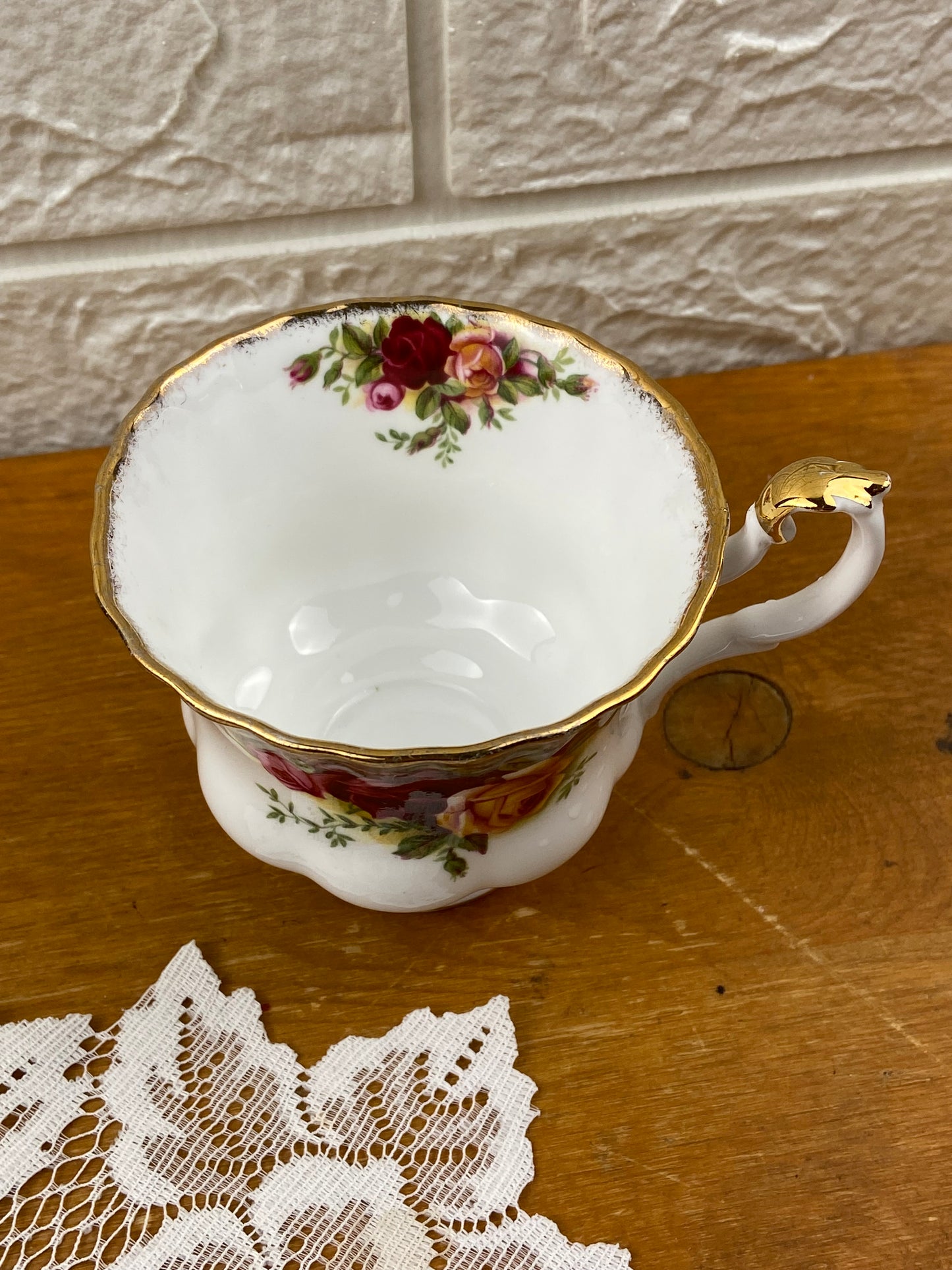 Royal Albert Bone China Teacup | Old Country Roses Pattern