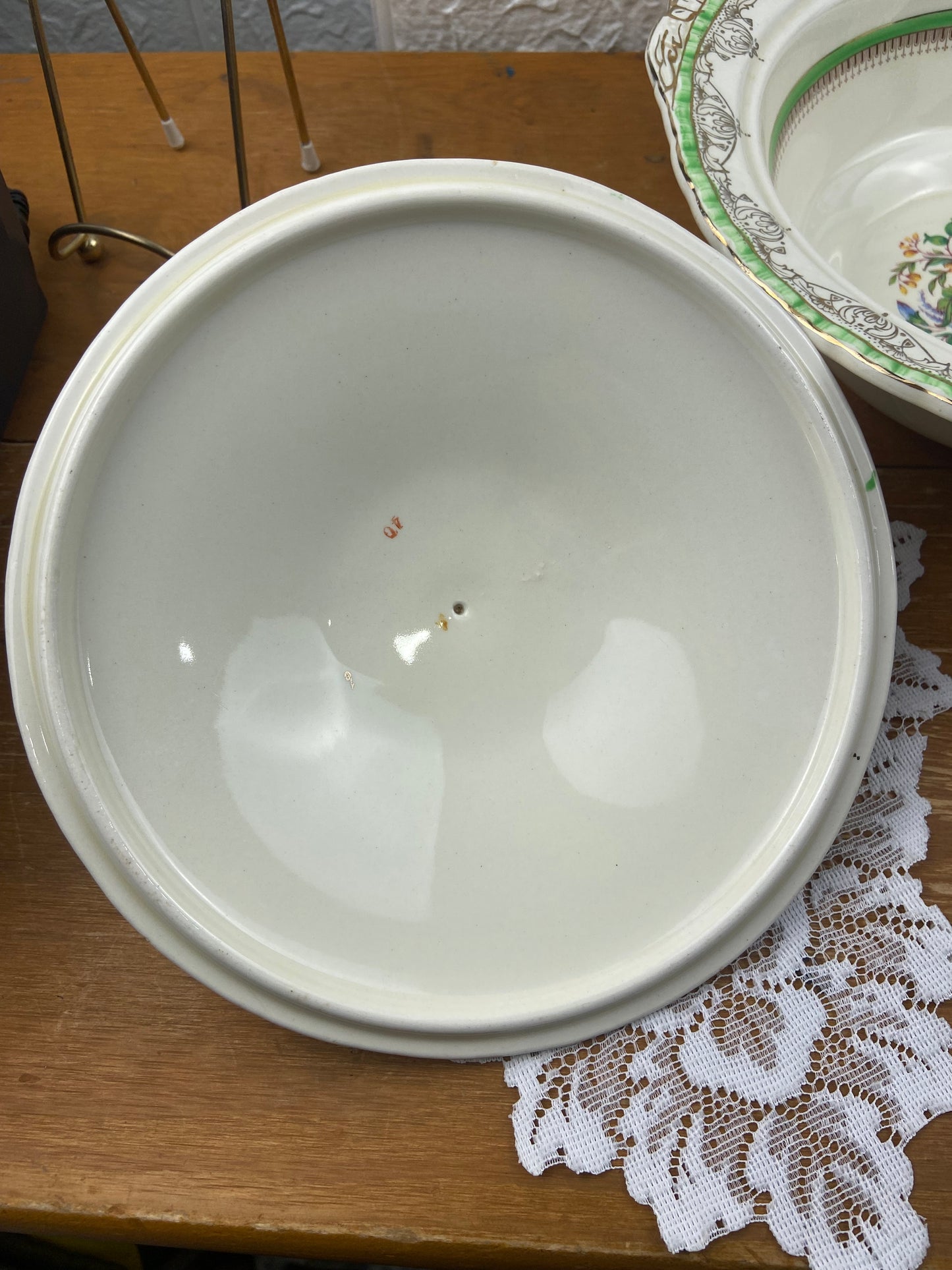 Porcelain Lidded Serving Bowl by W.H. Grindley