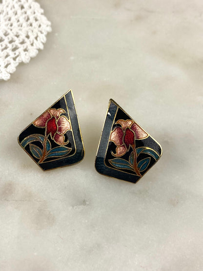 SG Enamel Cloisonné Earrings [Posts]