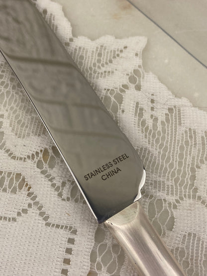 Embellished Wedding Cake Knife with Plastic Sleeve