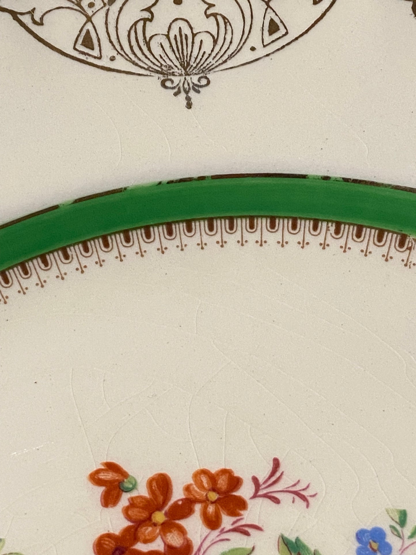 Antique Porcelain Dinner Plate 10” by W.H. Grindley | Rosemere Pattern