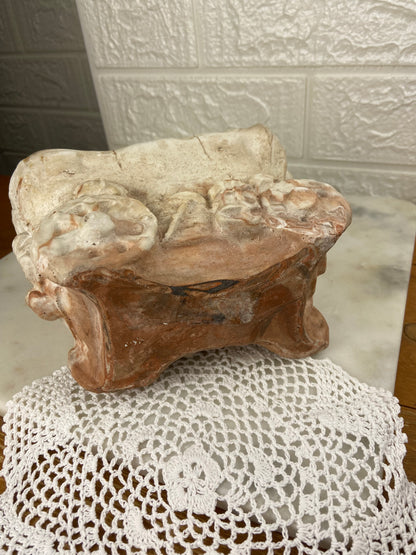 Marbled Clay Wagon Planter by Comanche Pottery