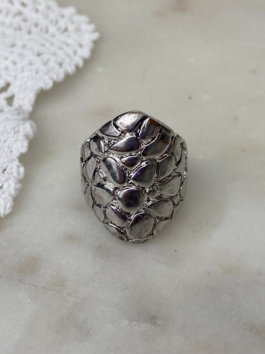 Pebbled Metal Ring