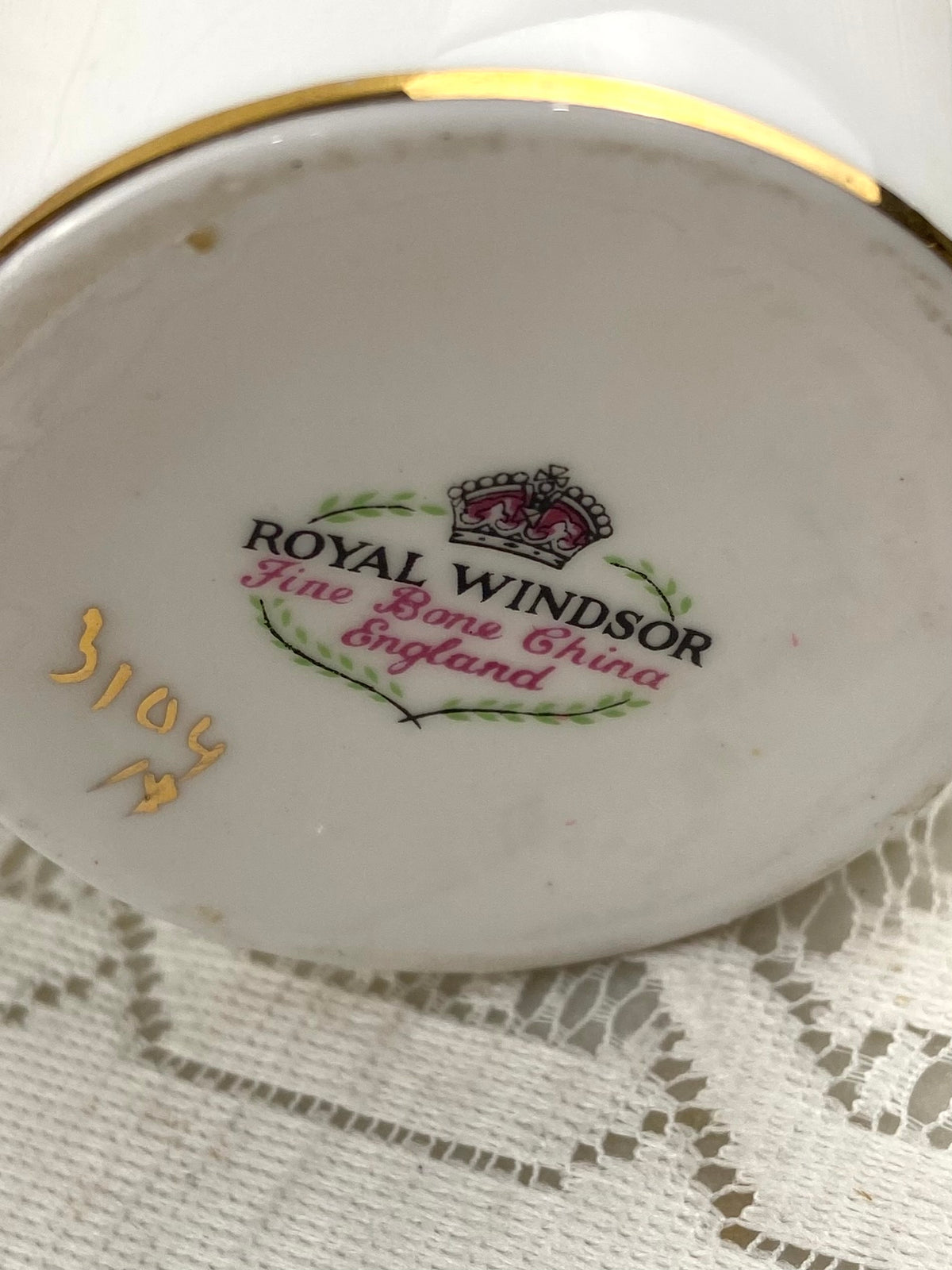 Commemorative Bone Porcelain Coffee Mug for O.O.R.P. | Purple and Yellow Pansies Pattern