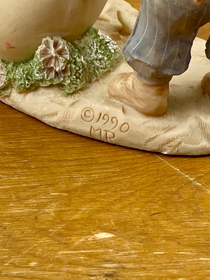 Enesco Leiblings Gnome and Turtle Figurine by Merri Roderick